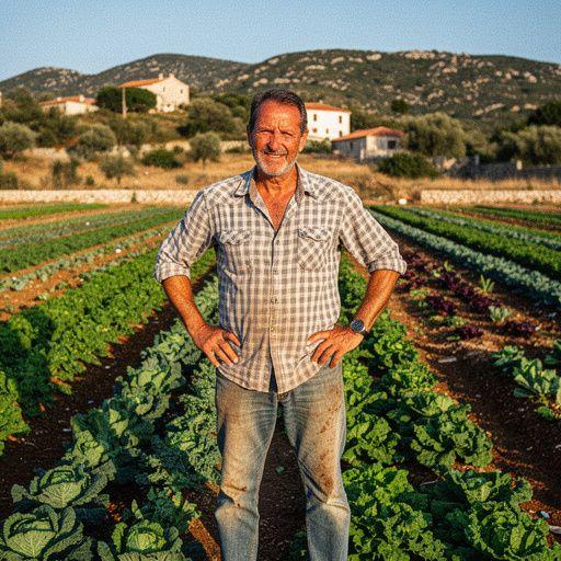 Φρέσκα πράσινα λαχανικά από τον κήπο, έτοιμα για συγκομιδή.