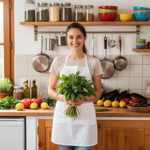 Παραδοσιακή ελληνική σαλάτα με διάφορα φύλλα και ελαιόλαδο.